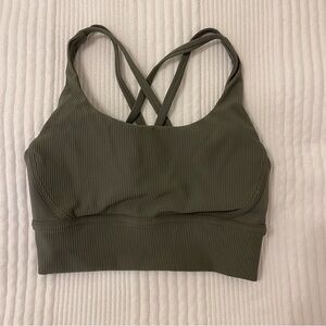 lululemon energy longline ribbed bra